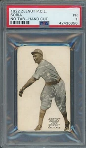 1922 Zeenut (PCL) -Soria (Salt Lake City Bees) -PSA 1 *PCL* - Picture 1 of 2
