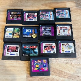 Sega Game Gear Lot of 13 Games - Cleaned Tested Worked Authentic Cart Only Lot