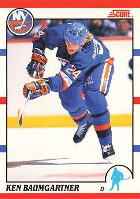 Ken Baumgartner 1990 Score Bilingual #265 New York Islanders  RC - Image 1 of 2