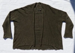 RDI US Plus size 2X Green Black Lightweight Open Front Cardigan Sweater Top - Picture 1 of 4