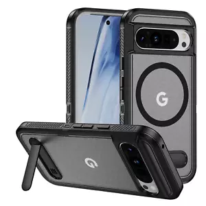 For Google Pixel 9 Pro XL/8A/8 Pro Shockproof Matte Stand Case Mag Sage Cover - Picture 1 of 25