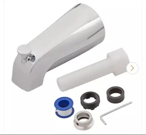 Everbilt Decorative Tub Spout with Diverter in Brushed Nickel