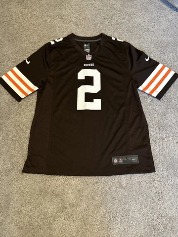 Official On Field NFL Johnny Manziel Jersey size Large : Cleveland Browns Cover