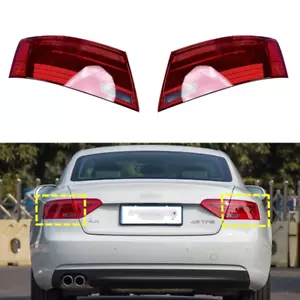 A Pair LH+RH Outer Tail Light Lamp lens Housing Shell 13-2017 For Audi A5 S5 RS5 - Picture 1 of 13