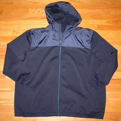 Cappotto con cappuccio blu Michael Kors uomo blu navy grande e alto taglia 3XL XXXL