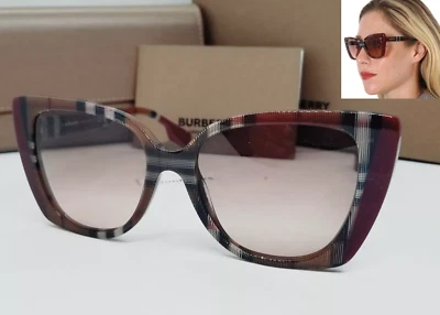 BURBERRY brown check/pink gradient MERYL BE4393 405413 54 sunglasses NEW IN BOX! - Image 1 of 4