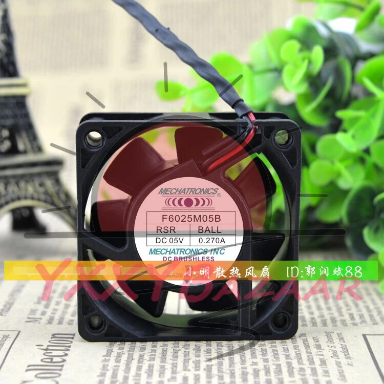 1 pcs USB high air volume cooling fan  F6025M05B DC5V 0.27A 6CM 6025~ - Image 1 of 1