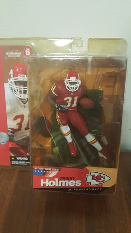 MCFARLANE 2003 NFL SERIES 6 -DEBUT PRIEST HOLMES - RED VARIANT Cover