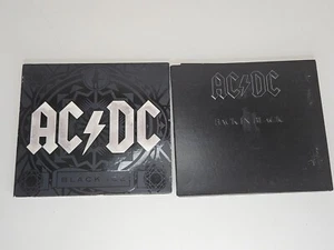 AC/DC 2 CD Lot - Back in Black & Black ICE - Nice Discs Heavy Metal Hard Rock - Picture 1 of 11