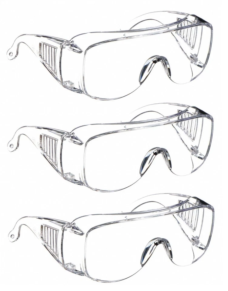 (5) Condor Visitor Scratch-resistant Safety Glasses Clear COLORLESS Lenses