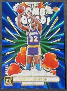 Magic Johnson 2023-24 Panini Donruss Bomb Squad Azul Verde y Láser #20 (8/35) - Imagen 1 de 2