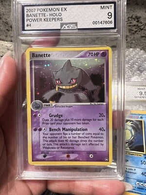 Vintage 2007 Pokemon Banette Holo EX Power Keepers 4/108 Graded AGS 9 MINT - Image 1 of 4