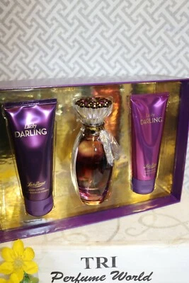Lucky DARLING 3 piezas. Set EDP Mujer Spray 3.4 + Loción Corporal 3.4 + Gel de Ducha 3.4 Foto 1 de 3