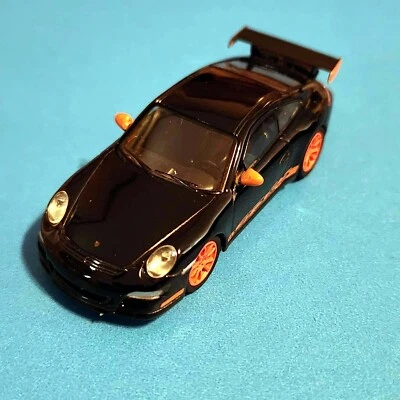 1:64 Kyosho Porsche 911 GT3 RS negro/naranja Foto 1 de 2