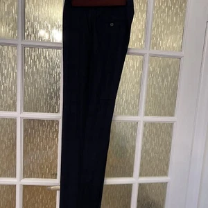Alfani Slim Fit Wool Flat Front Dress Pants Navy Blue 30x30 - Picture 1 of 5