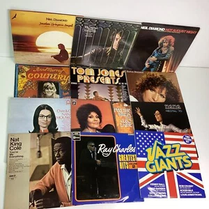 Collection of 12x Records - Neil Diamond, Tom Jones, Nat King Cole + (E5) W#667 - Picture 1 of 10