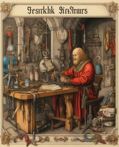 Eclectic 8x10 Line Art Prints Manuscript-Inspired Diverse Themes  72833654 - Picture 1 of 1