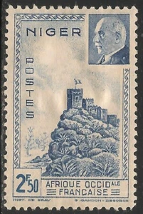 Niger #90 (A5) VF MINT - 1941 2.50fr Zinder Fortress and Marshal Petain - Picture 1 of 1