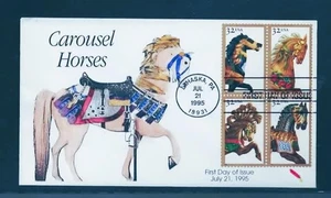 1¢ WONDER'S ~ CAROUSEL HORSES #2979A FDC DYNAMITE CACHET 80/80 ~ H637 - Bild 1 von 1