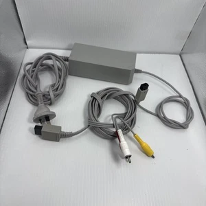 Genuine Nintendo Wii Power Supply and AV cord #596 - Picture 1 of 10
