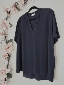 VILA Elegantes leichtes Blusenshirt Bluse  42 XL Dunkelblau  - Bild 1 von 4