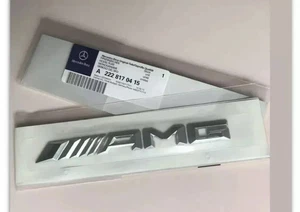 Genuine Mercedes Benz AMG Rear Boot Badge Emblem C E A S Class SLK UK 🇬🇧 - Picture 1 of 5