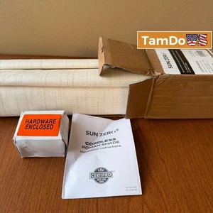 Sun Zero Lichtenberg Pantalla Romana Inalámbrica 35x64 en Crema Filtradora de Luz - Imagen 1 de 4