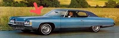 1971 1972 CHEVROLET IMPALA BELAIR CAPRICE HOOD MOLDING Foto 1 de 4