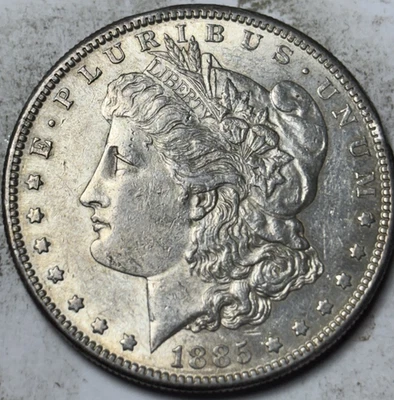 1885-S $1 Morgan Silver Dollar. Attractive AU Example! - Image 1 of 2