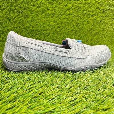 Skechers Breathe Easy Good Influence Womens Size 7.5 Gray Casual Flats Shoes - Image 1 of 4