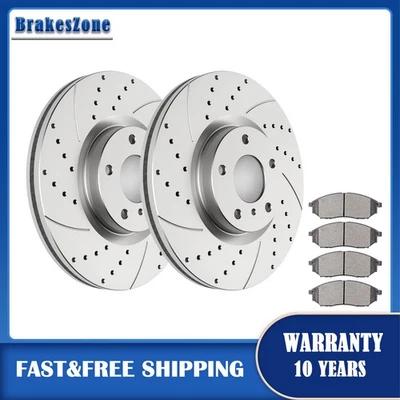 Front Brake Rotors Pads fit for Infiniti EX35 EX37 G35 G37 M35 M35H M37 M45 M56 - Image 1 of 4
