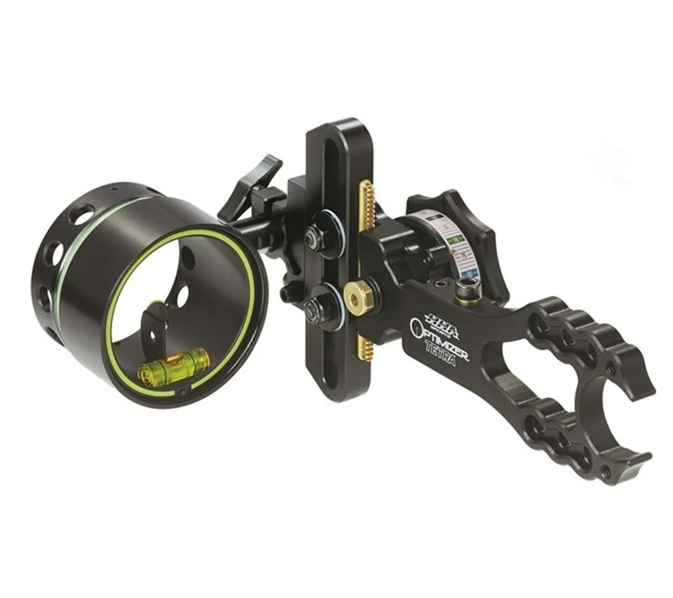 HHA Optimizer Tetra XL 1-Pin .019" Adjustable (Left Hand, Black) Archery Sight - Image 1 of 1