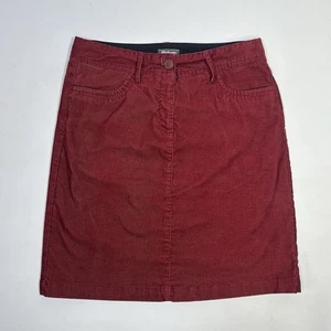 Falda con cordón Rohan Ridgeway para mujer talla 12 roja pana elástica mezcla de algodón - Imagen 1 de 9