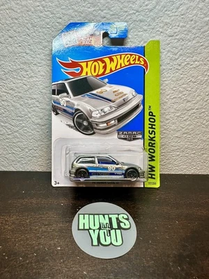 Hot Wheels 2015 Zamac '90 Honda Civic EF Walmart Exclusive HW Workshop - Imagem 1 de 4