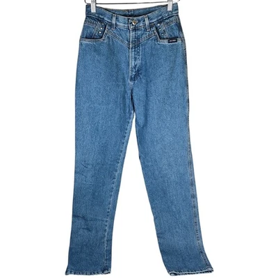 Vintage 90s Rockies Western High Rise Jeans Bareback Size 11/12 L 35" Inseam - Image 1 of 4