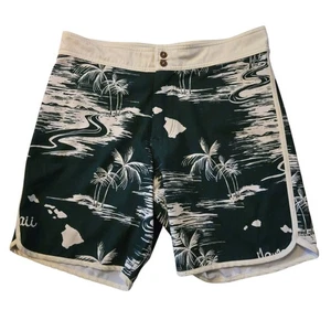 Favant Hawaii Size 32 Shorts Green Beachy Vacation Cruise Resort - Picture 1 of 5