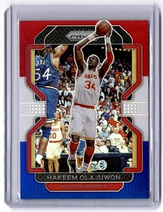 2021-22 Panini Prizm #265 Hakeem Olajuwon Red White and Blue - Picture 1 of 2