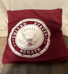 United States Senate Red Blanket 6.5ft Long And  5ft Wide - Picture 1 of 6