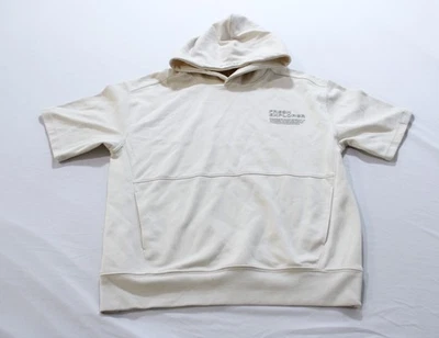 Sudadera con Capucha Zara Niños Manga Corta Interlock Bolsillo Frontal AC2 Crudo Talla 11-12  Foto 1 de 3