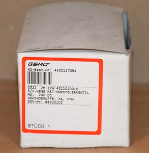 GEMÜ TYPE 0322 Vorsteuer-Magnetventil 2M 174 42C1010010 NEU OVP - Bild 1 von 2