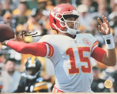 Patrick Mahomes Kansas City Chiefs autografiado 9x11 con certificación Foto 1 de 2