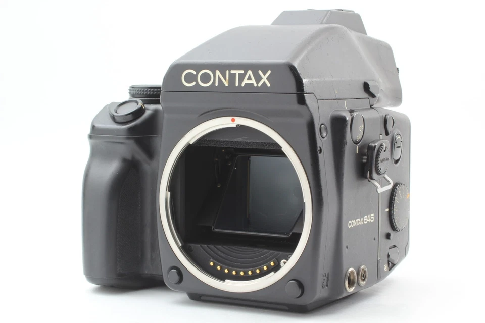 【Exc4 funciona bem 】 Contax 645 MF-1 AE Finder MFB-1A 120/220 de volta do Japão #840 - Imagem 1 de 4