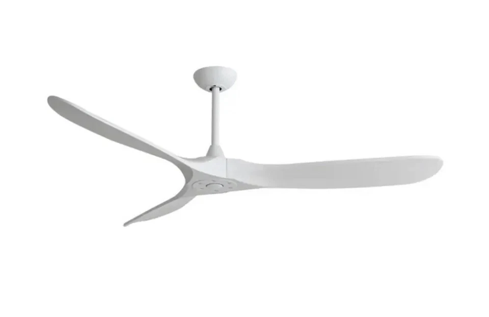 Modern Ceiling Fan 42”/100v-240v/50-60hrtz/ Matte White/remote Control/NEW - Image 1 of 4