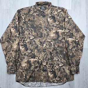Redhead Shirt Large Tall Camo Bucks Whitetail Deer Long Sleeve - Picture 1 of 5