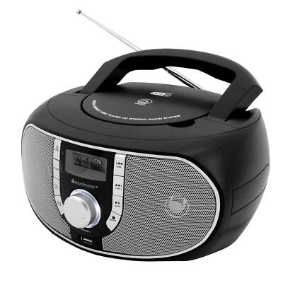 Soundmaster SCD1700SW Radio mit CD-Player MP3 tragbar DAB+ USB Einschlaffunktion - Bild 1 von 3