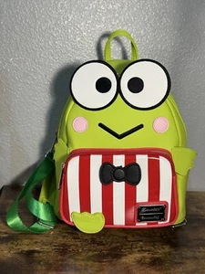 Sanrio Keroppi LoungeFly Mini Backpack Used - Picture 1 of 12