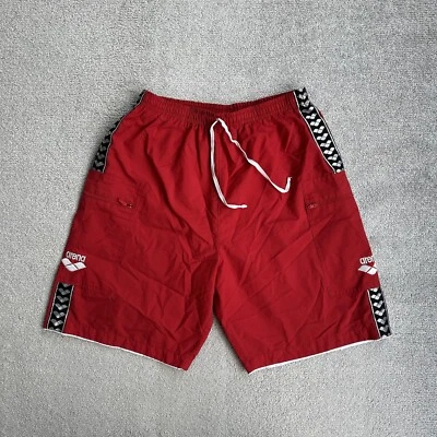 ARENA Herren Vintage Beach Shorts Badehose Small Badeshorts Boxer 19615 Rot - Bild 1 von 4