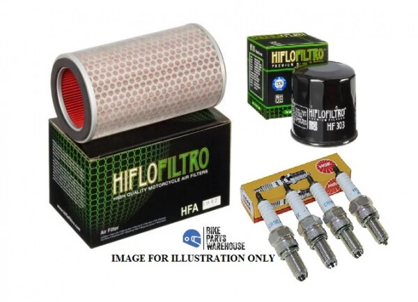 Kit de serviço de velas de ignição KAWASAKI ZRX1100 / ZRX1200 filtros e 4 x NGK - Imagem 1 de 1