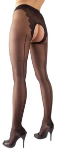 Cottelli Verführerische Eleganz: Die Straps-Strumpfhose mit offenem Schritt  - Bild 1 von 6