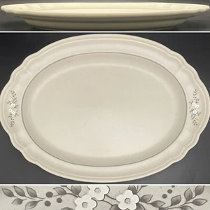 Pfaltzgraff Heirloom 016 Floral Oval Chop/Serving Platter 1984-97 USA 15"x10.5" - Picture 1 of 9